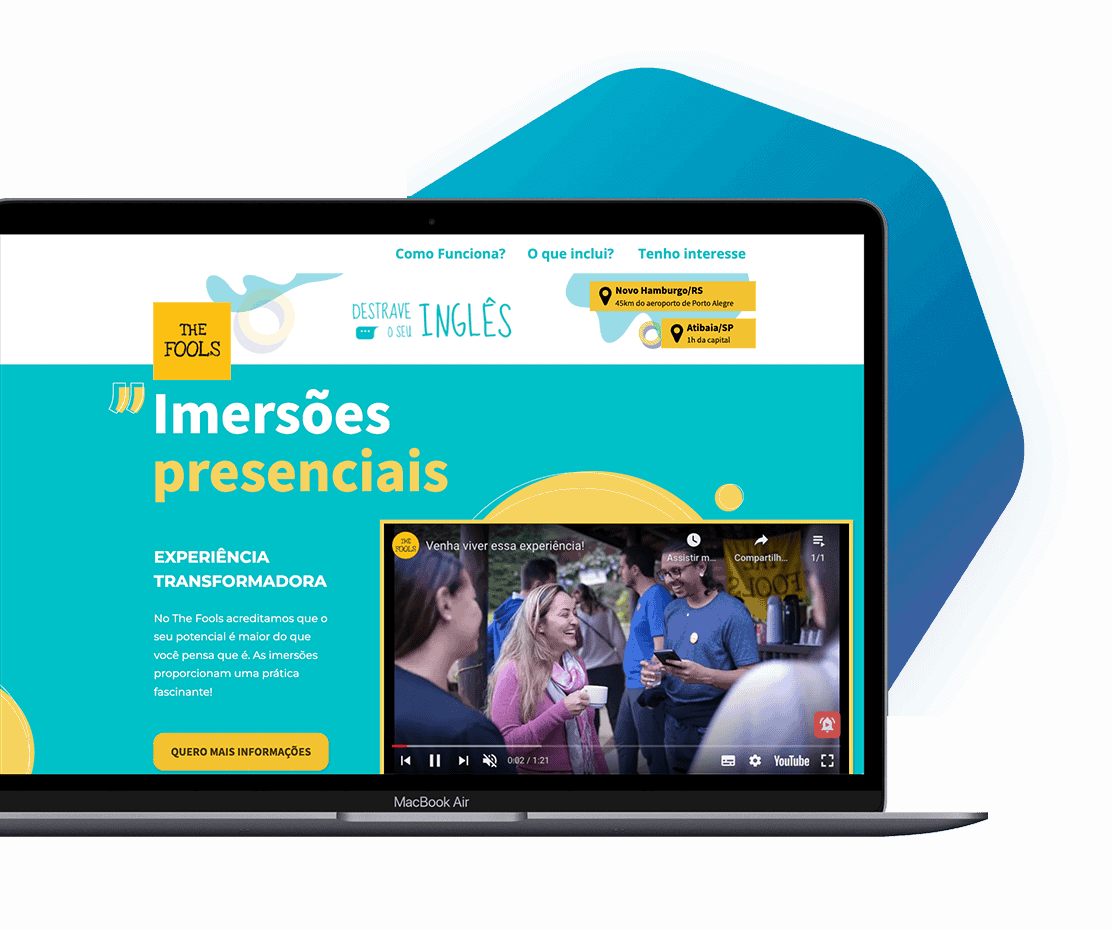 TheFools_mac_c Case de Marketing Digital para Escola de Idiomas