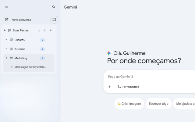 ESC Gemini — Pastas e Organização