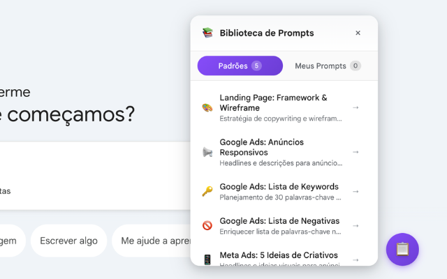 ESC Gemini — Biblioteca de Prompts