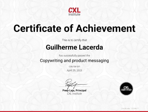 CXL Certificate 6