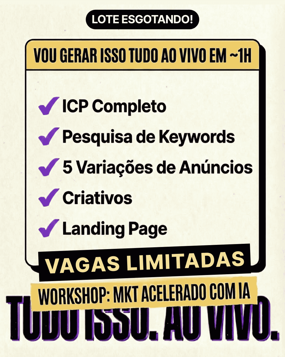 O que você leva do workshop
