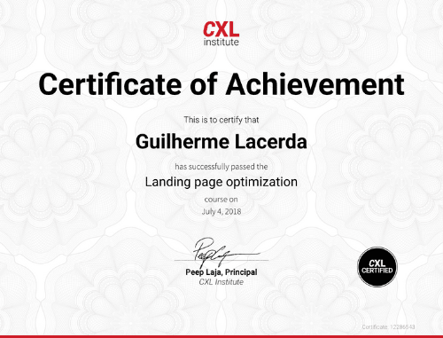 CXL Certificate 5