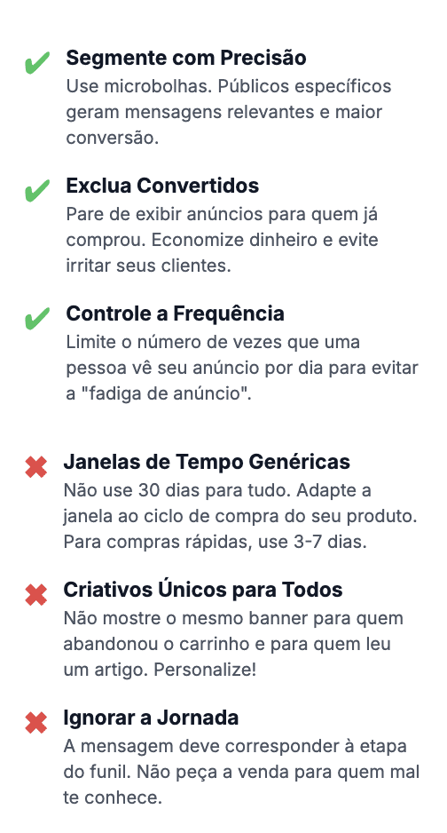 remarketing erros
