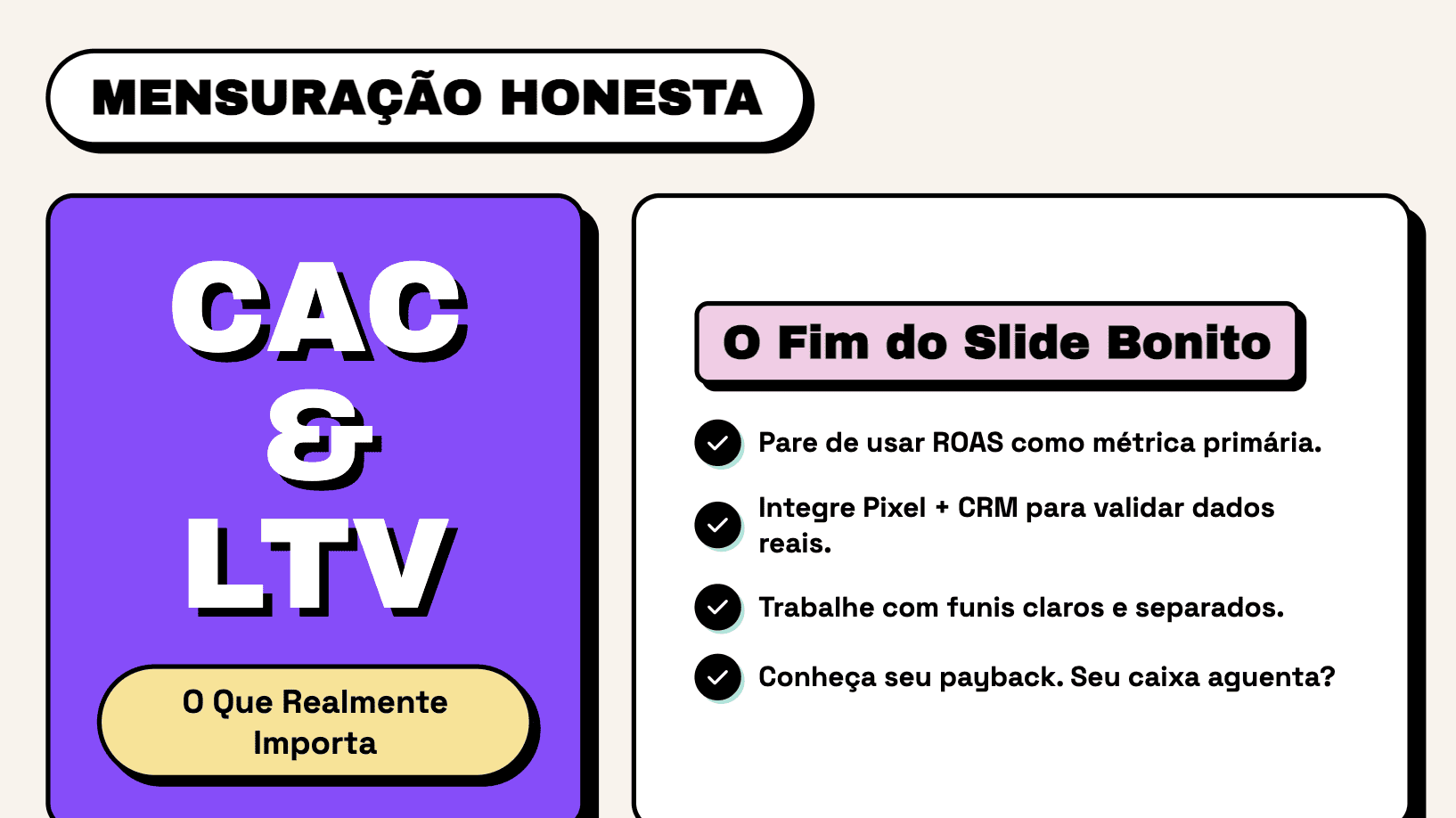 meta ads atribuição cac roi ltv