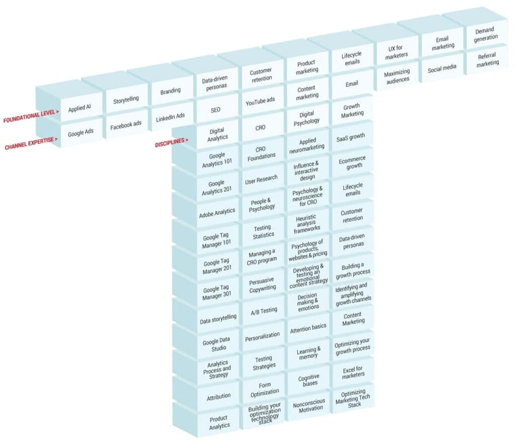 CXL T Shaped Marketer Skill