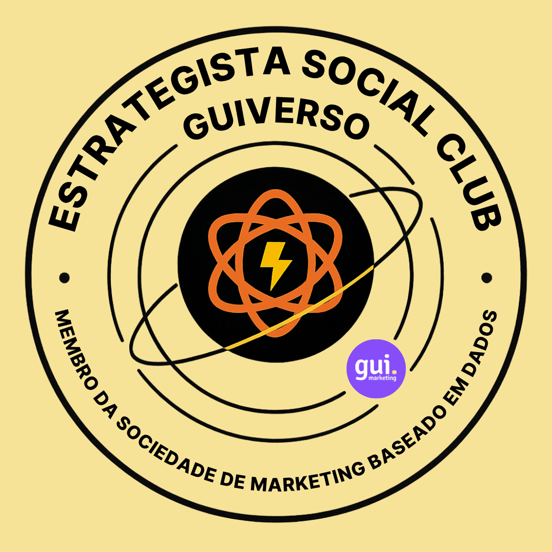 Selo oficial Estrategista Social Club da gui.marketing